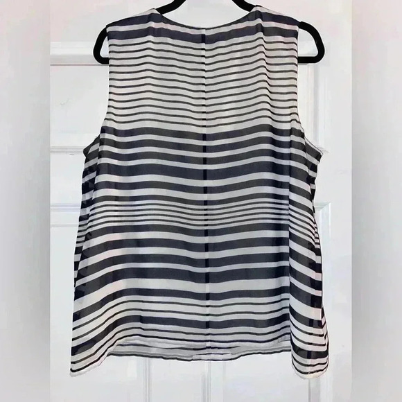 Christopher & Banks Women’s Petite XL Striped Blouse - Picture 3 of 5